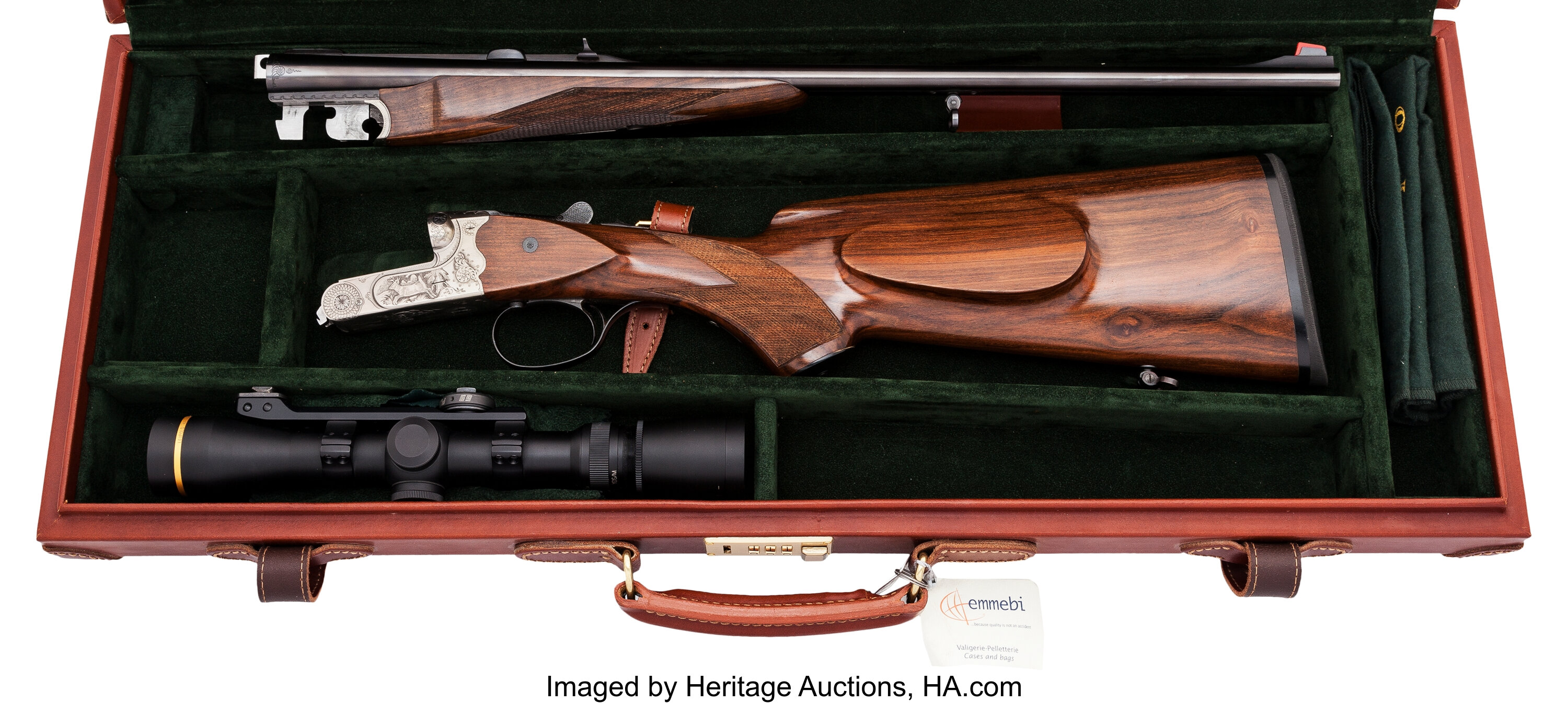 Cased Merkel Model 141E Petite Frame Side-by-Side Double Rifle ...