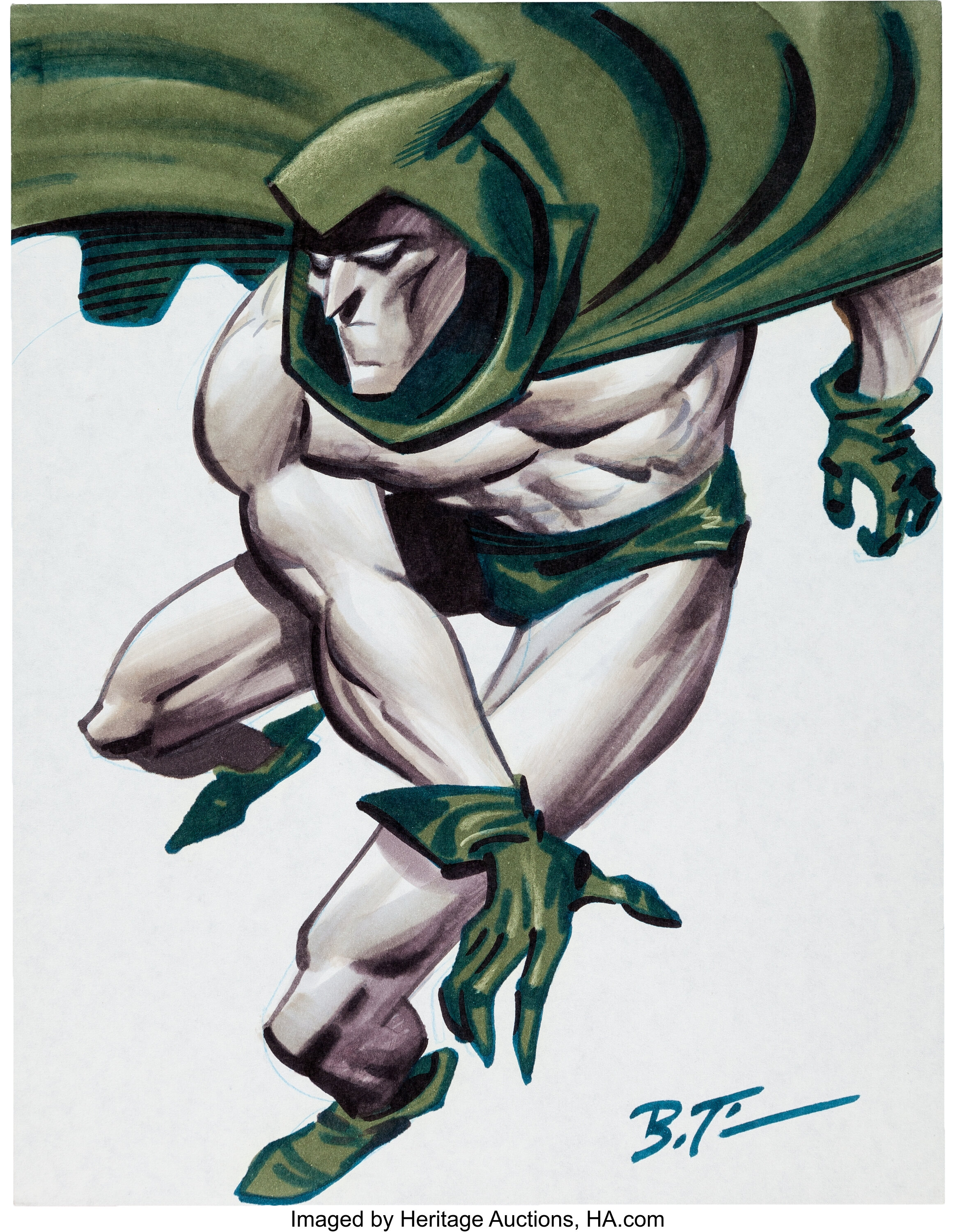 Bruce Timm The Spectre Illustration Original Art (undated).... | Lot ...