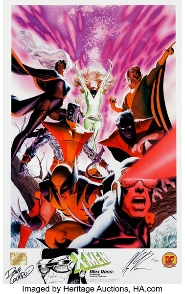 Alex Ross X-Men Limited Edition Lithograph in Homage to Dave | Lot