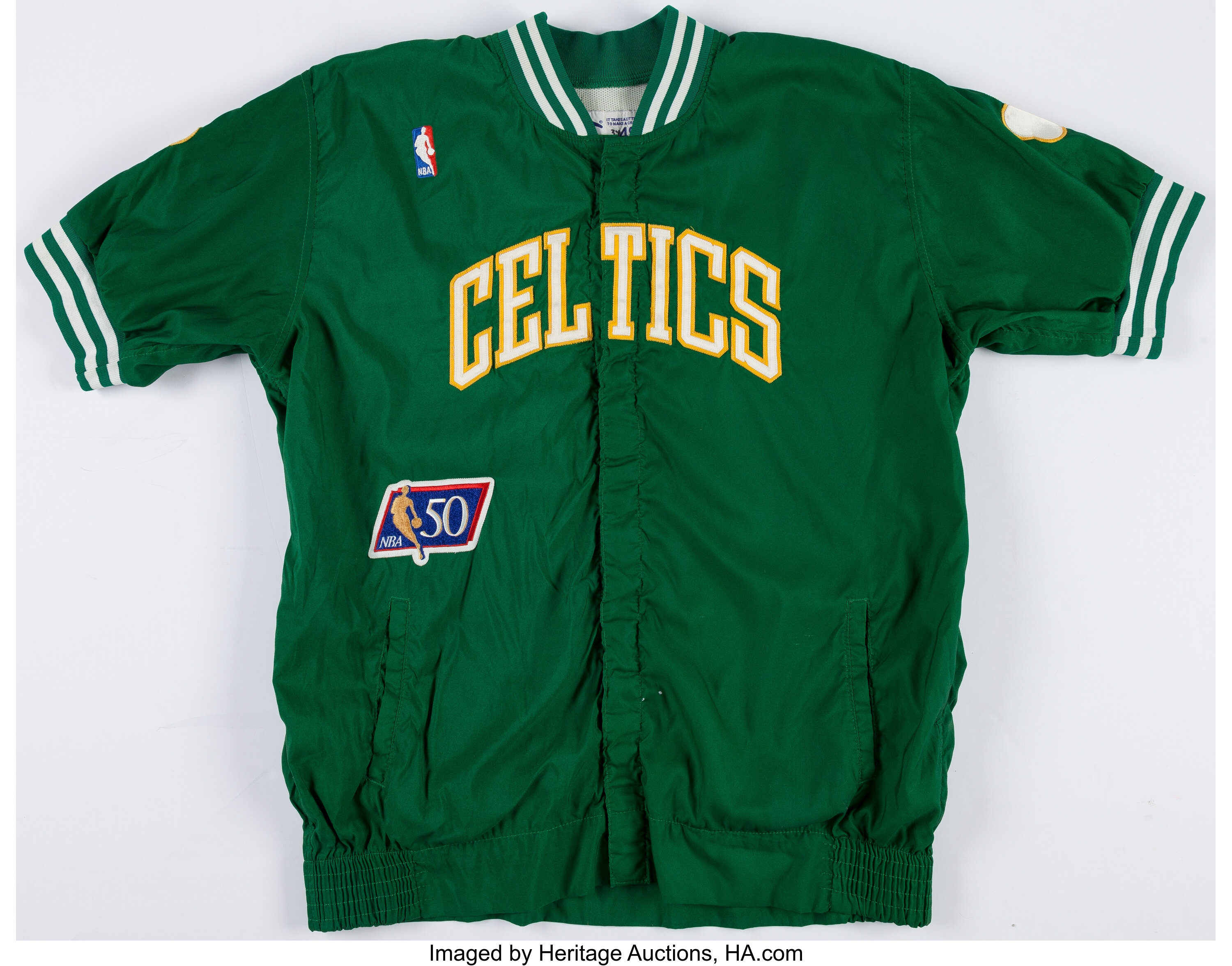 Boston Celtics Vintage 90s Nike Deadstock Team Game Issue USA Warm
