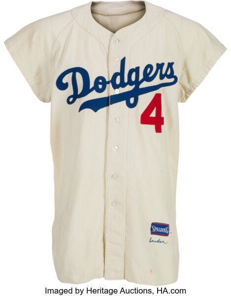 1956 Duke Snider Game Worn Brooklyn Dodgers Jersey. Baseball, Lot  #80135