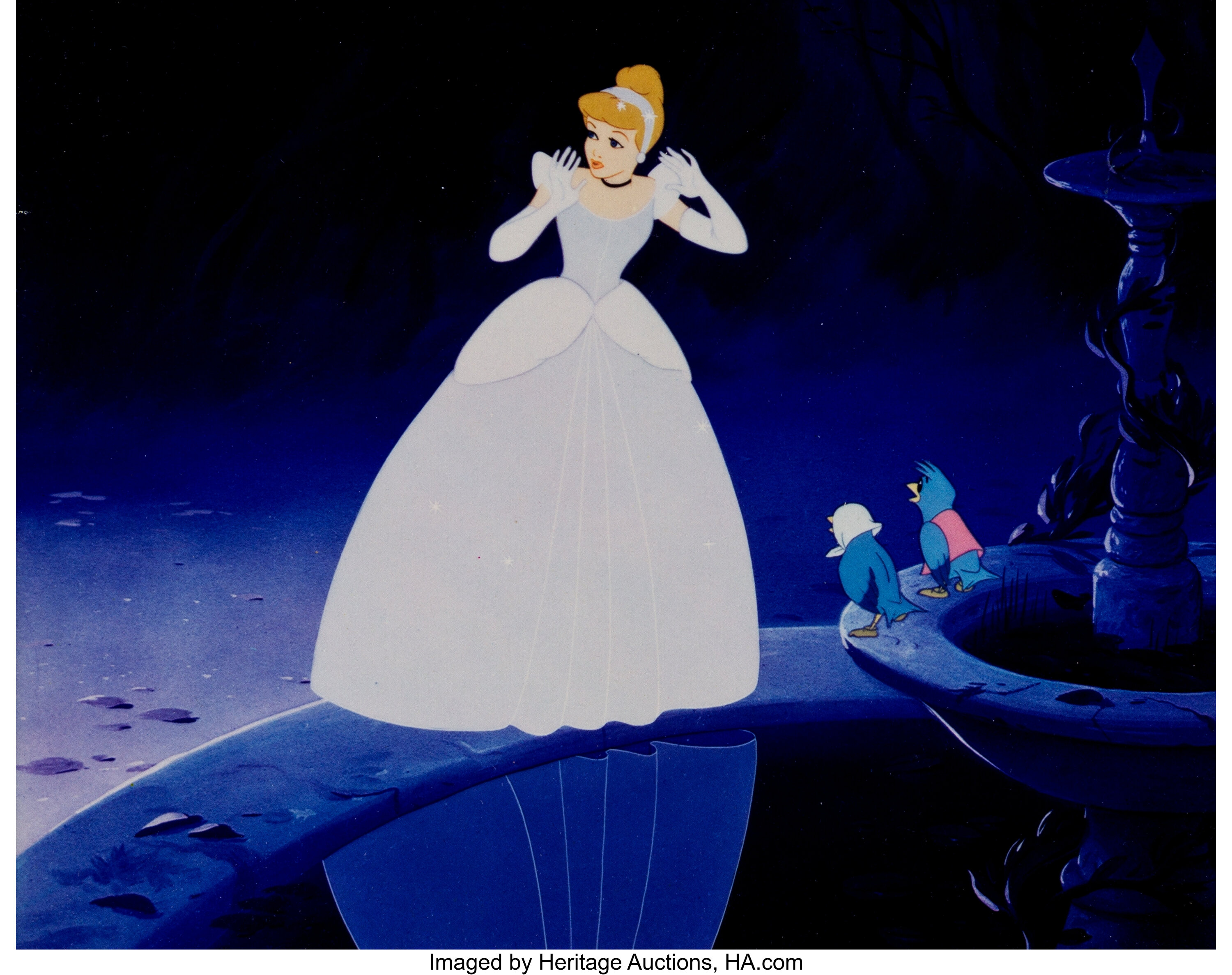 Cinderella Dye Transfer Print Walt Disney 1950 . Animation