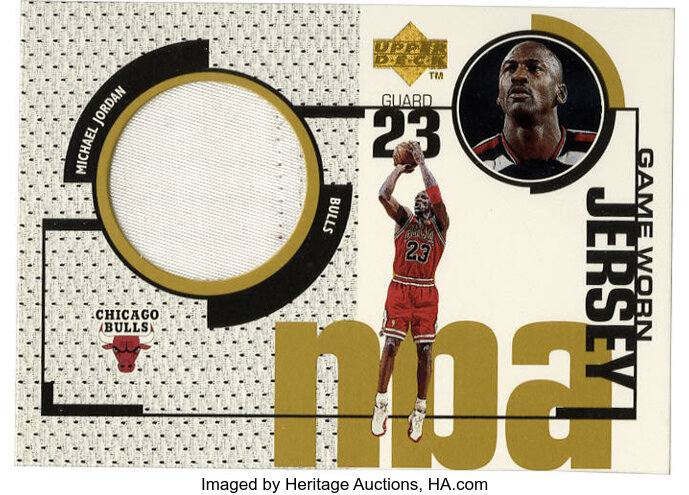 1998-99 Upper Deck Game Jersey Michael Jordan #GJ20. Excellent ...