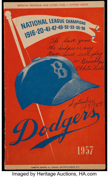 The official auction site of Dodgers Auctions