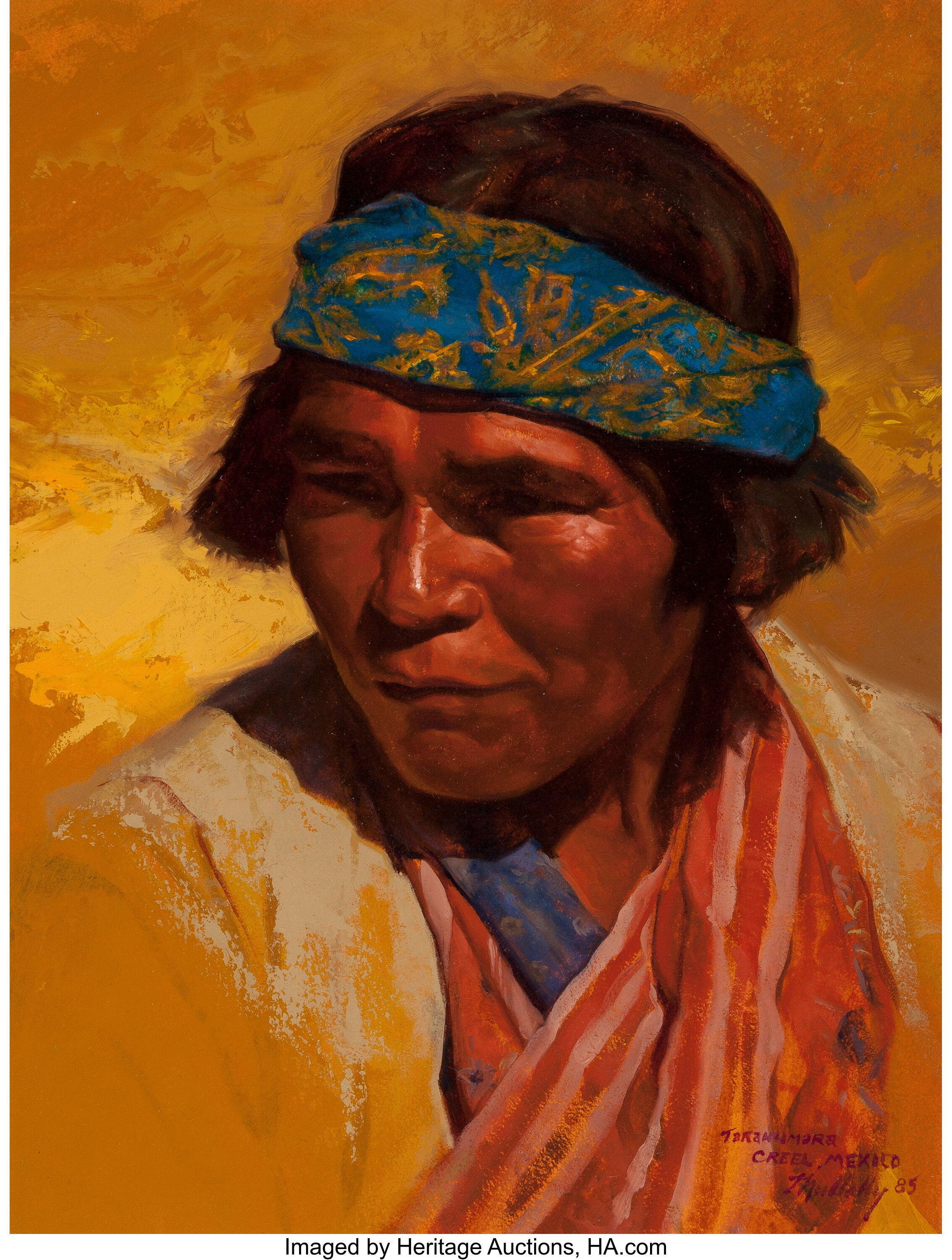 Paul Mullally American B 1947 Tarahumara Creel Mexico 1985 Lot Heritage Auctions