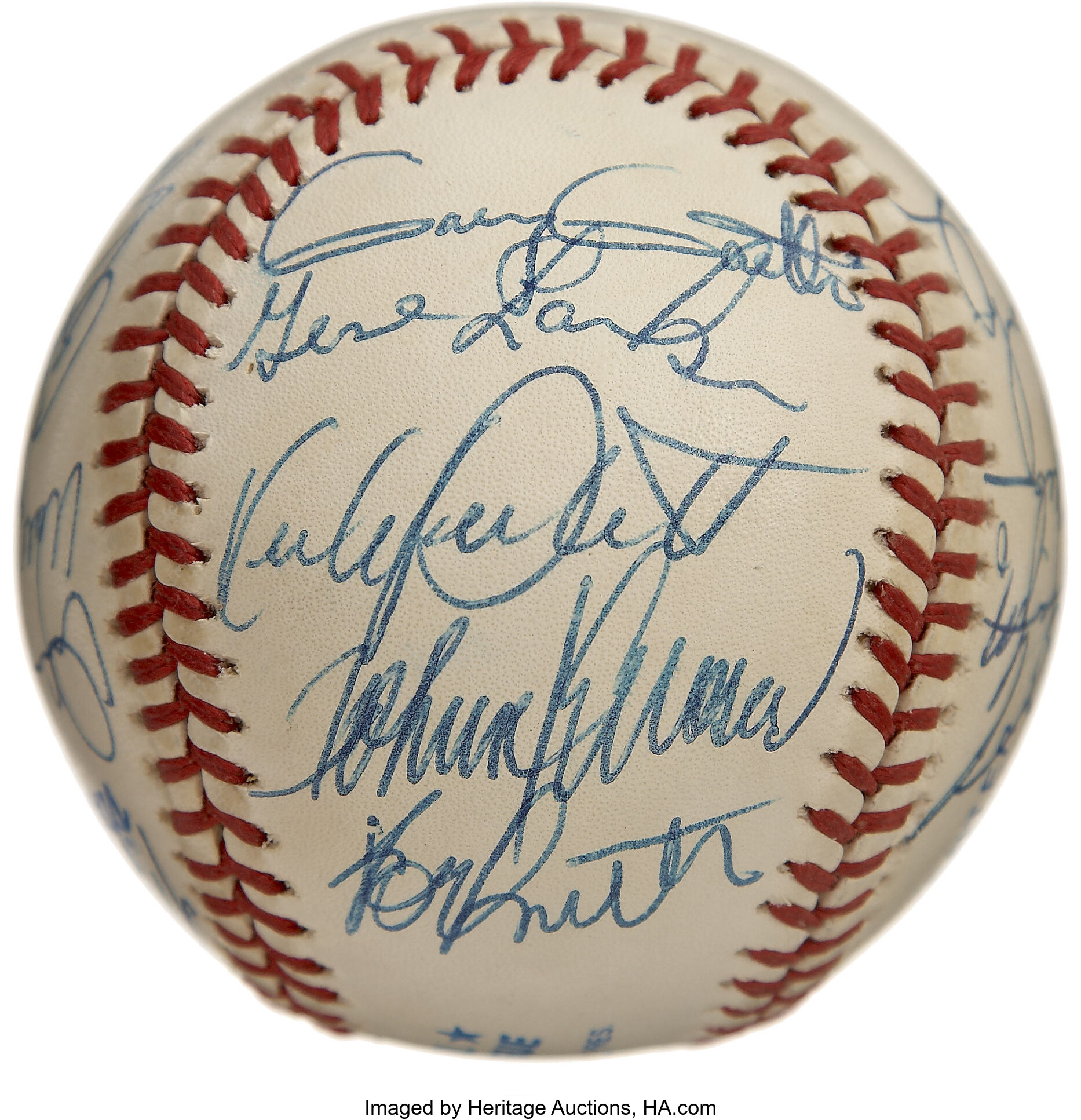 1986 Minnesota Twins Team Signed Baseball With Kirby Puckett With