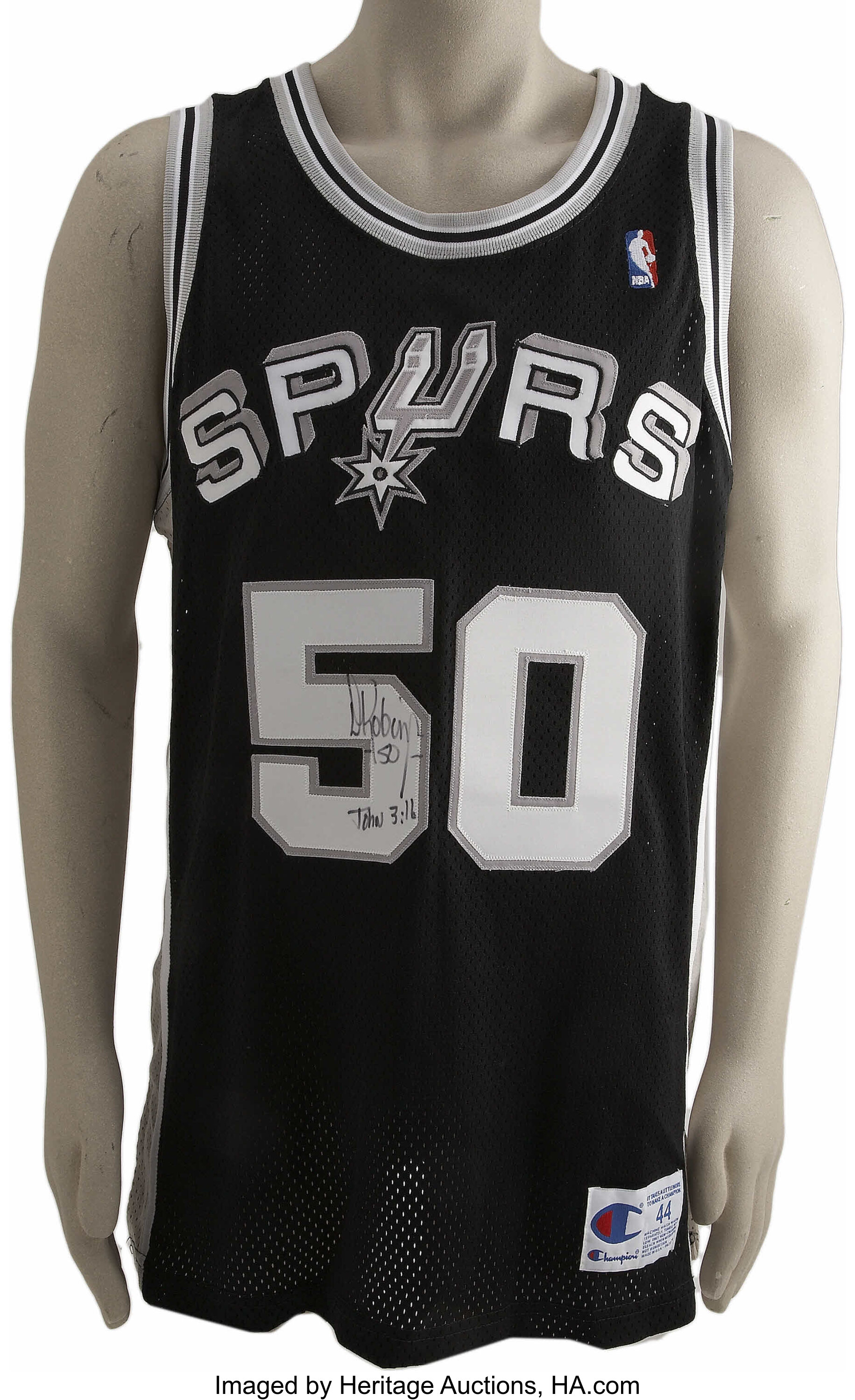 David Robinson Signed / Framed San Antonio Spurs Jersey JSA COA #50 NBA HOF  RARE