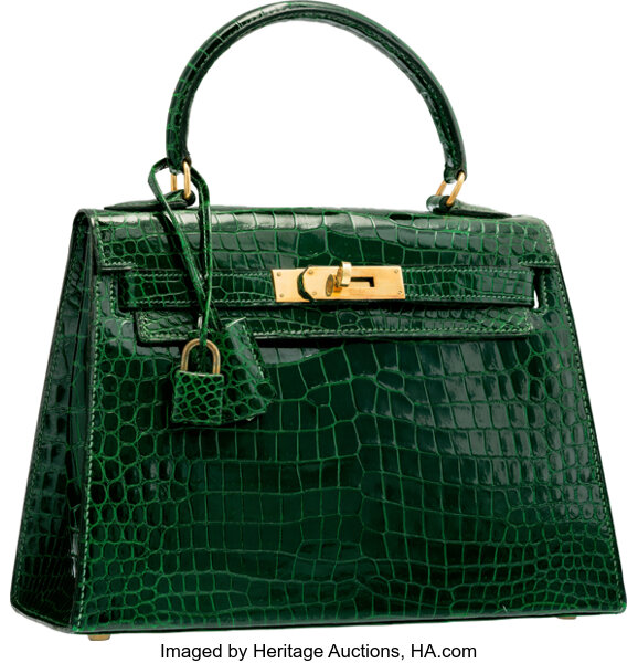 Hermes Kelly 25 crocodile handbag - ShopStyle Tote Bags