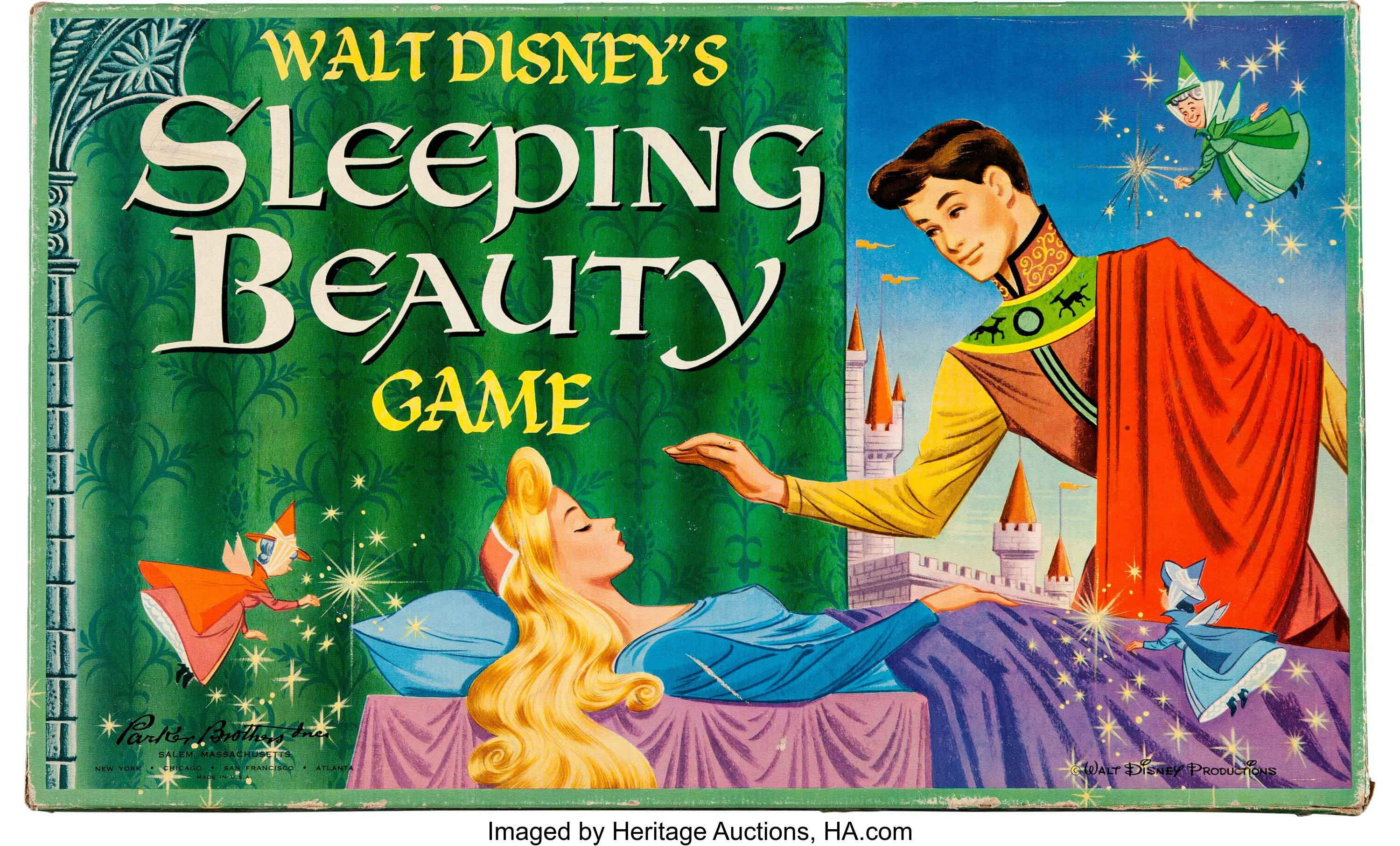 Walt Disneys Sleeping Beauty Game Parker Brothers 1959 Lot