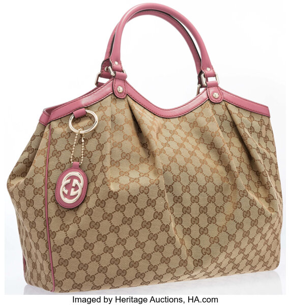 A Gucci Monogram Canvas Tote Bag Auction