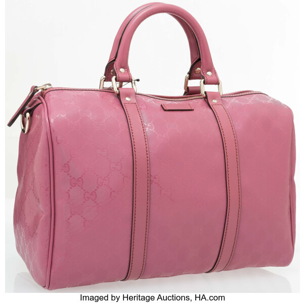 Gucci, Bags, Gucci Guccissima Boston Speedy Pink Doctor Bag