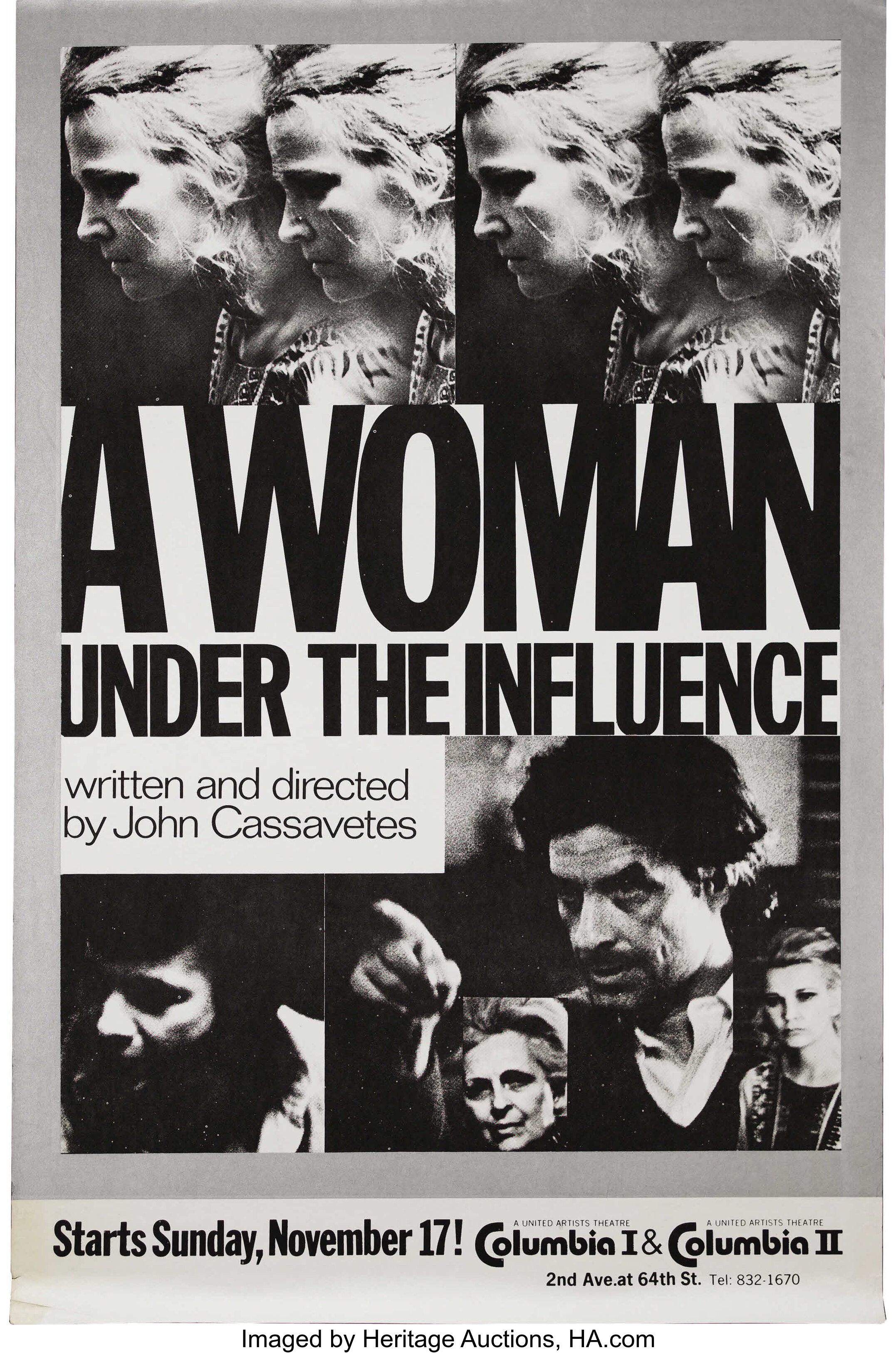 CASSAVETES' A WOMAN UNDER THE INFLUENCE 1974 French Grande Poster