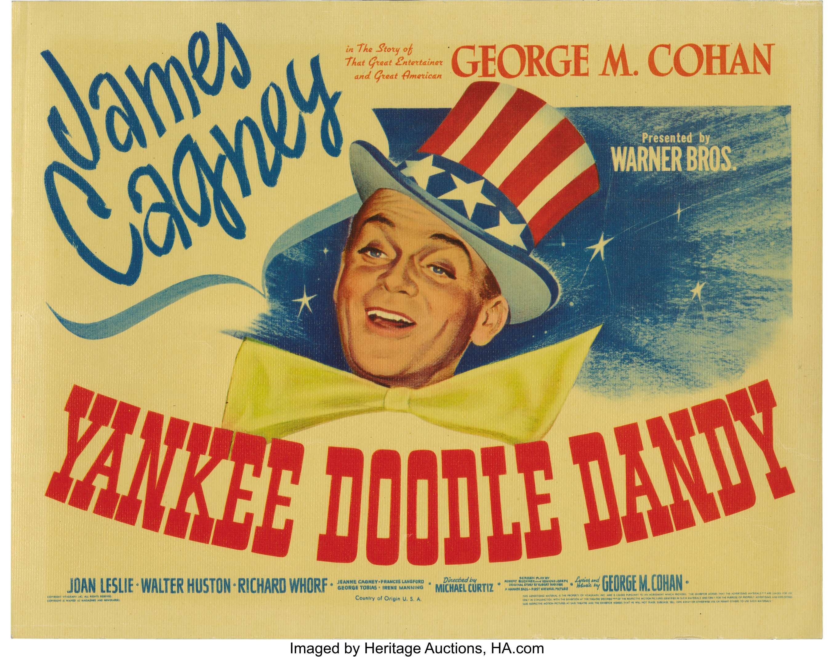 Yankee Doodle Dandy Warner Brothers 1942 Title Lobby Card And Lot 252 Heritage Auctions