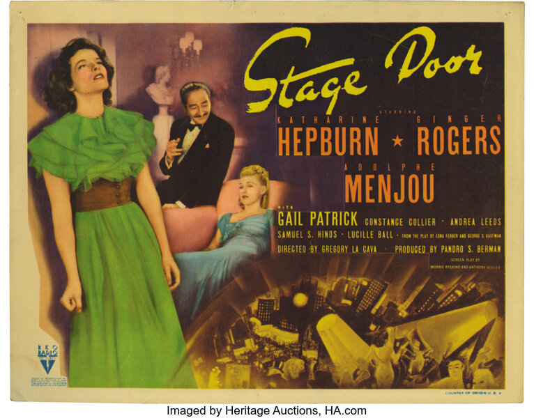 Stage Door Rko 1937 Title Lobby Card 11 X 14 Edna