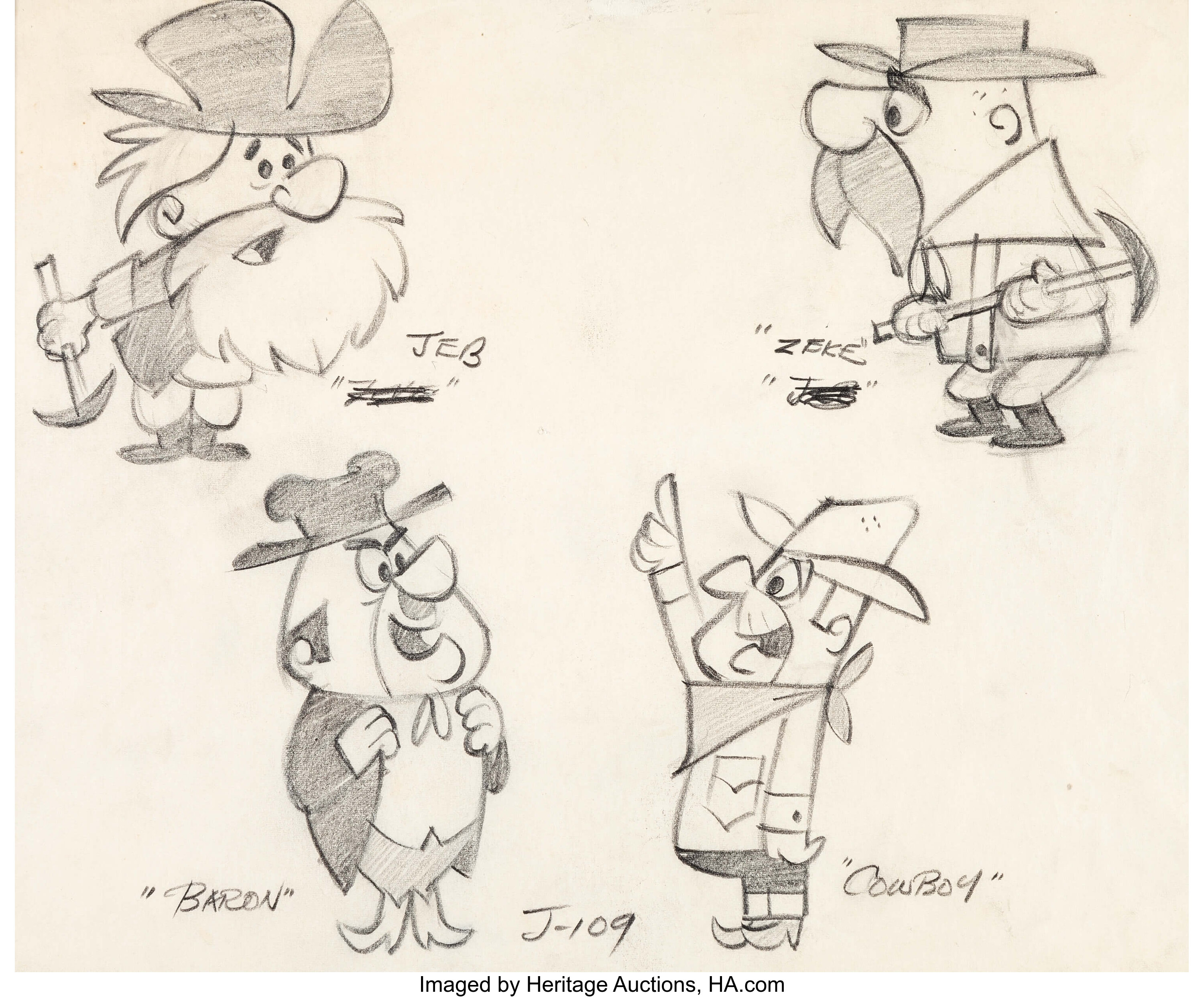 The Quick Draw McGraw Show Concept Art Animation Art | Lot #11137 ...