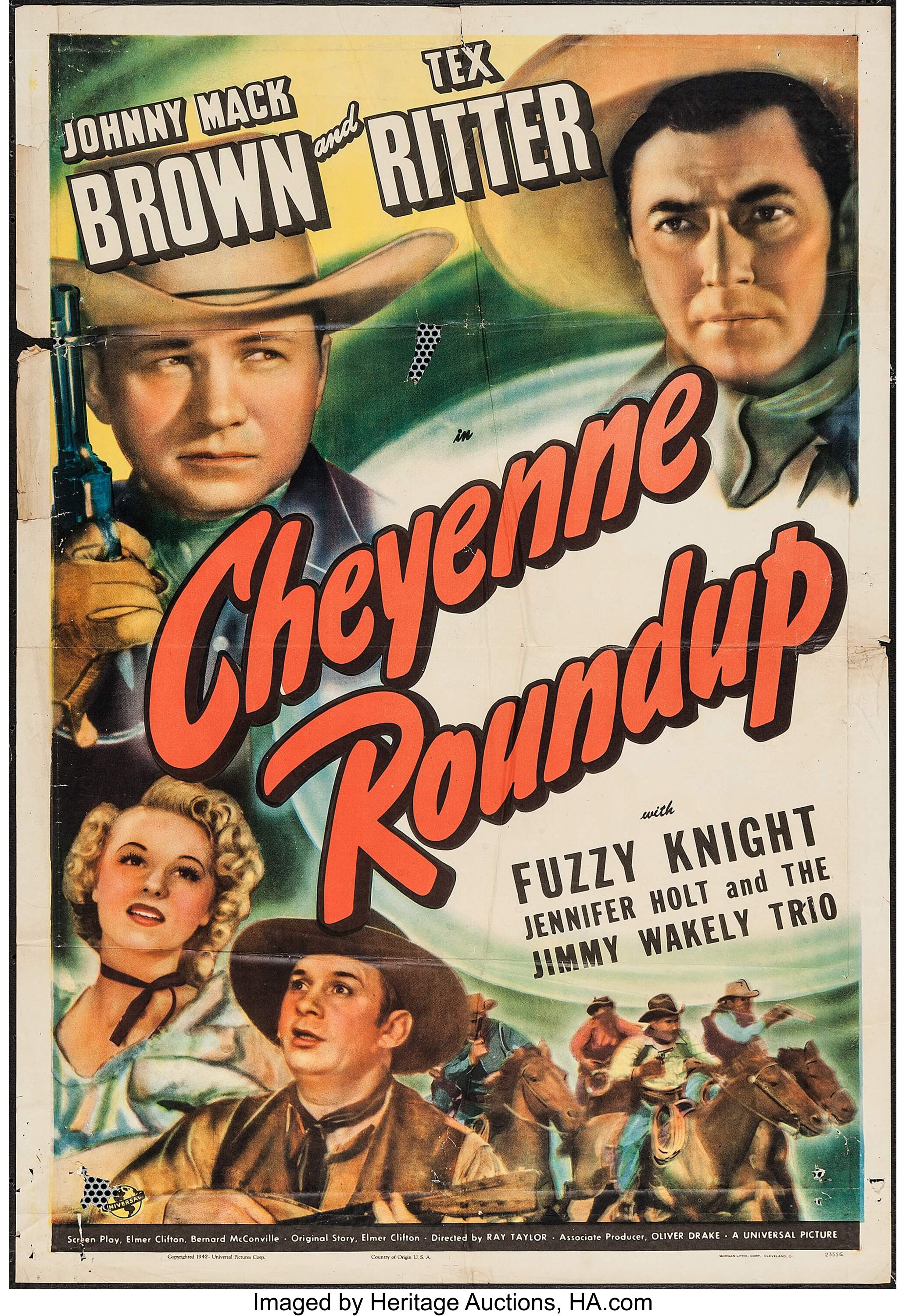 Cheyenne Roundup (Universal, 1943). One Sheets (2) (27