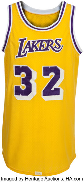 Vintage Los Angeles Lakers Magic Johnson Starter Basketball Jersey