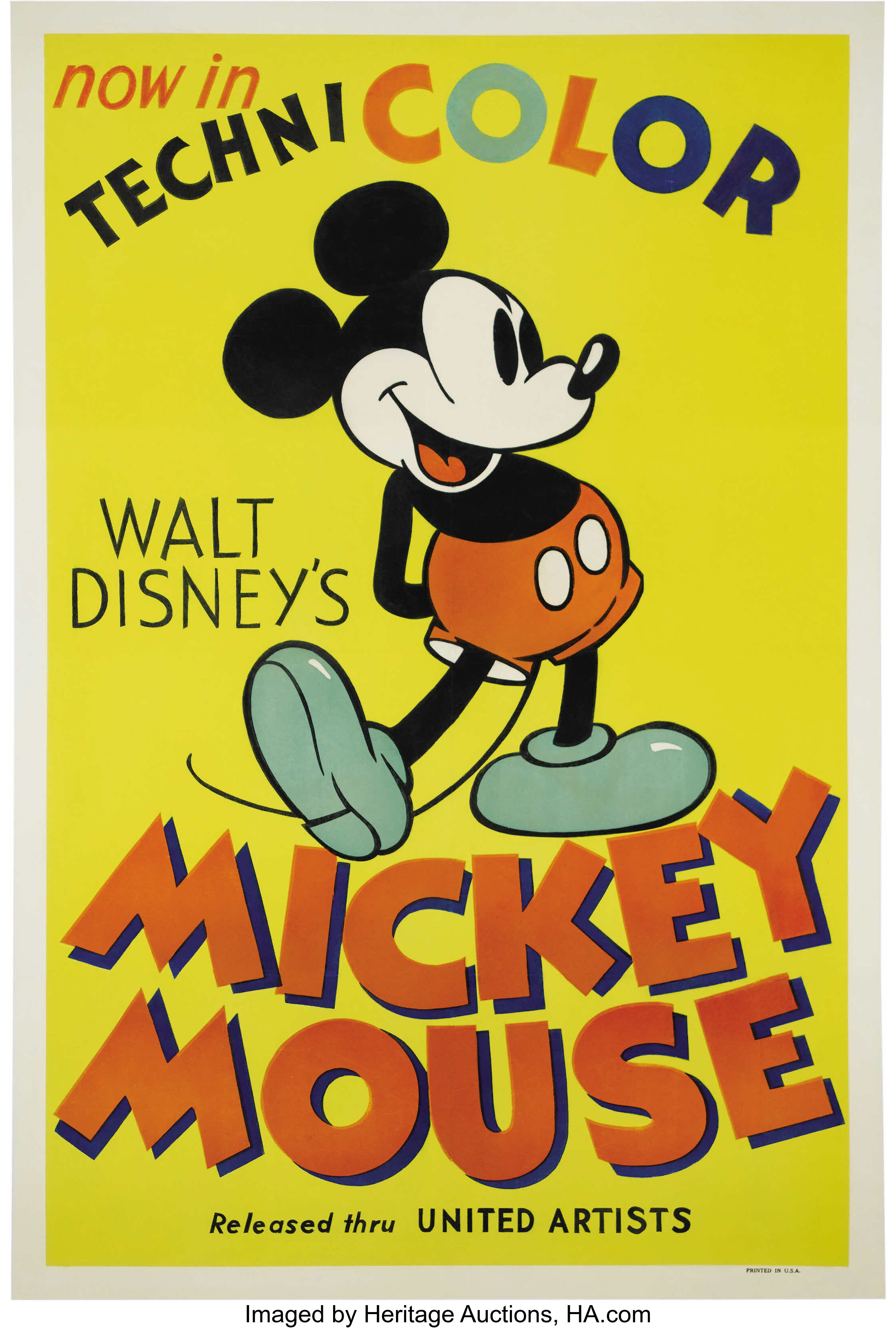 Mickey Mouse Stock Poster (United Artists, 1935) One Sheet (27