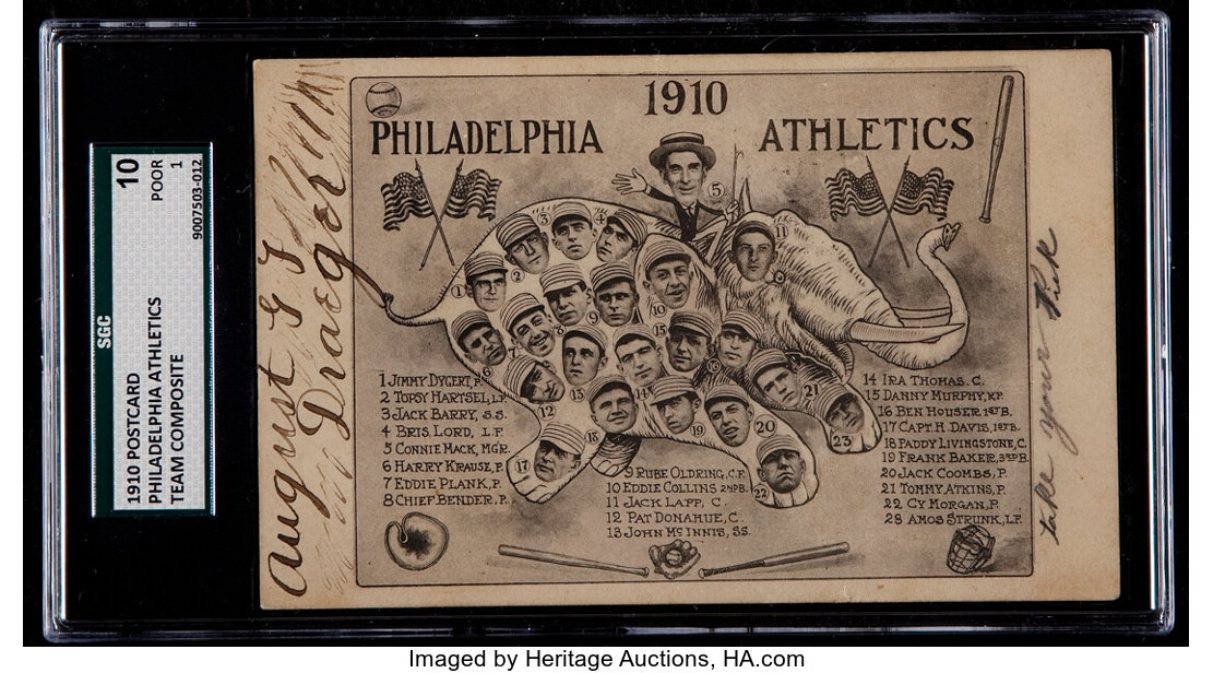 1910 Real Photo Postcard Baseball Card Set - VCP Price Guide