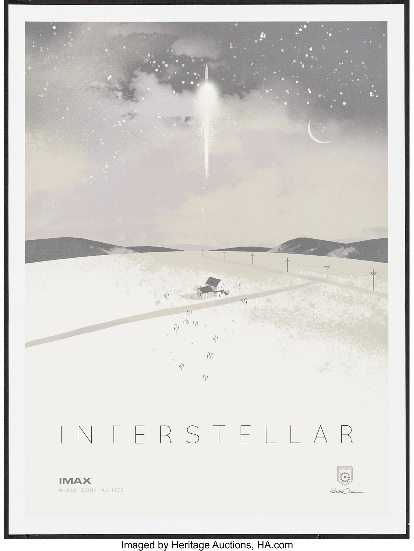 Interstellar Paramount 2014 Imax Exclusive Poster 12 X 16 Lot 53209 Heritage Auctions