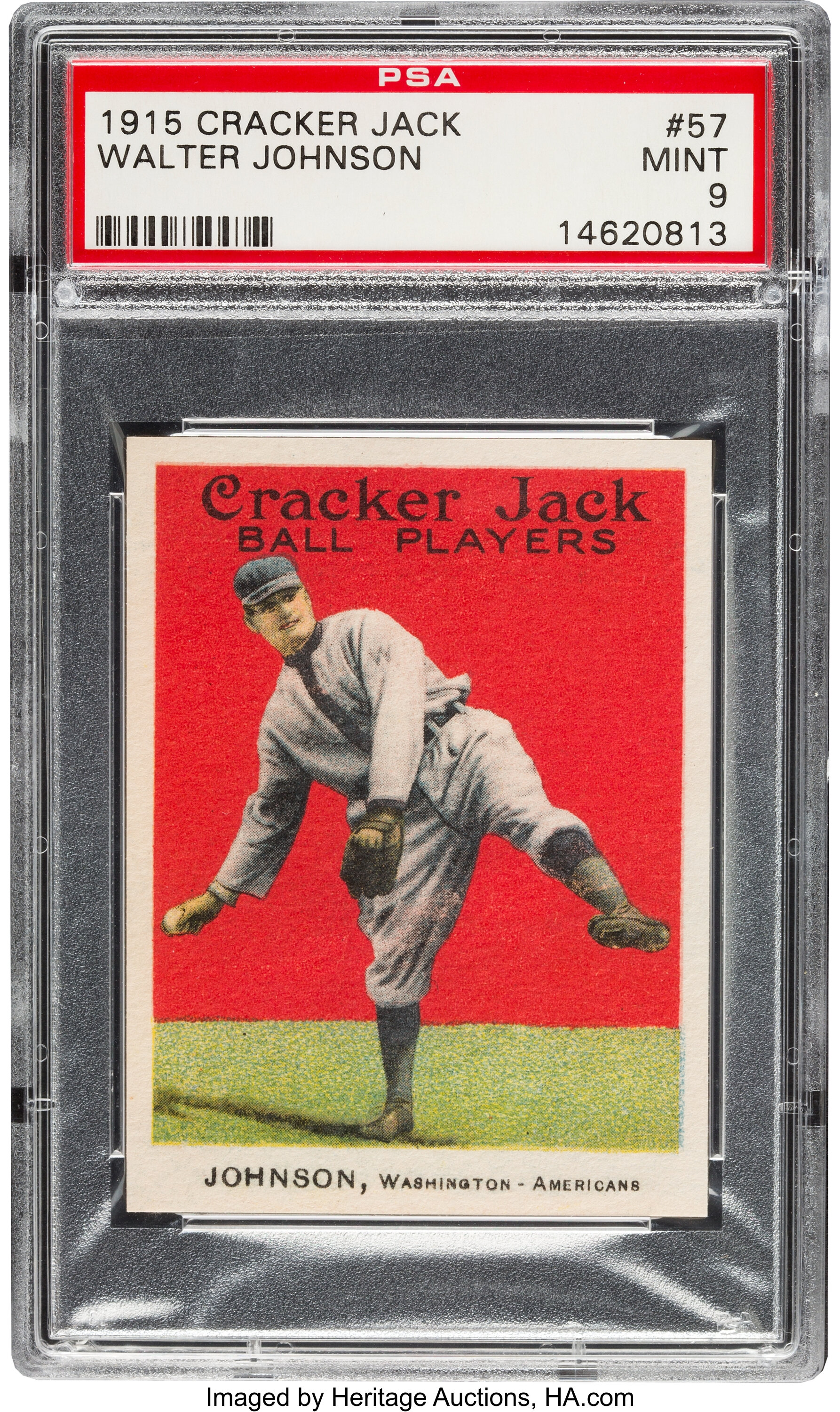 1915 Cracker Jack Walter Johnson