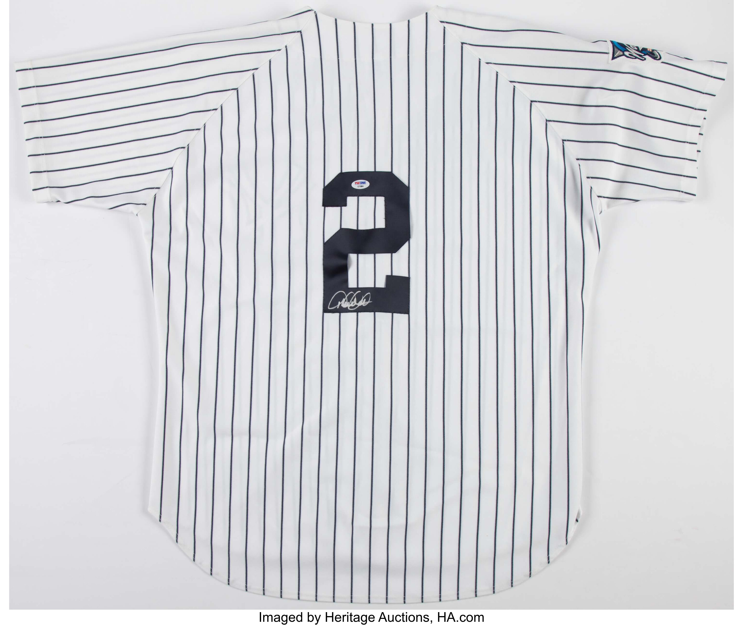 Derek Jeter Signed New York Yankees Jersey. Baseball