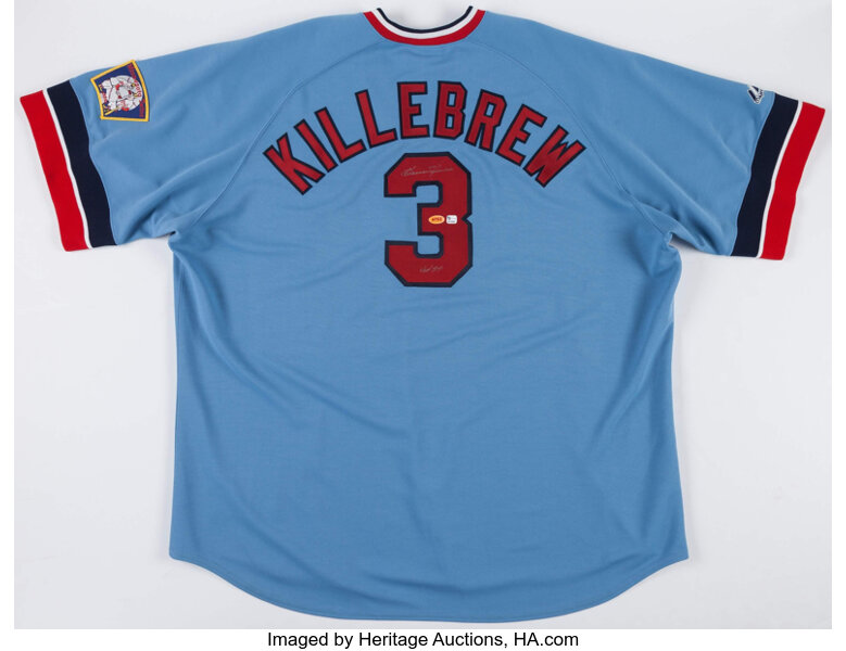 Lot - Harmon Killebrew Autographed Minnesota Twins Jersey