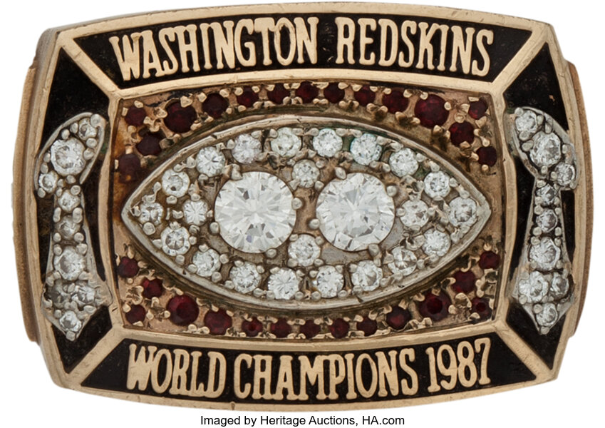 1987-88 Washington Redskins Super Bowl XXII Championship Ring, Lot #80067