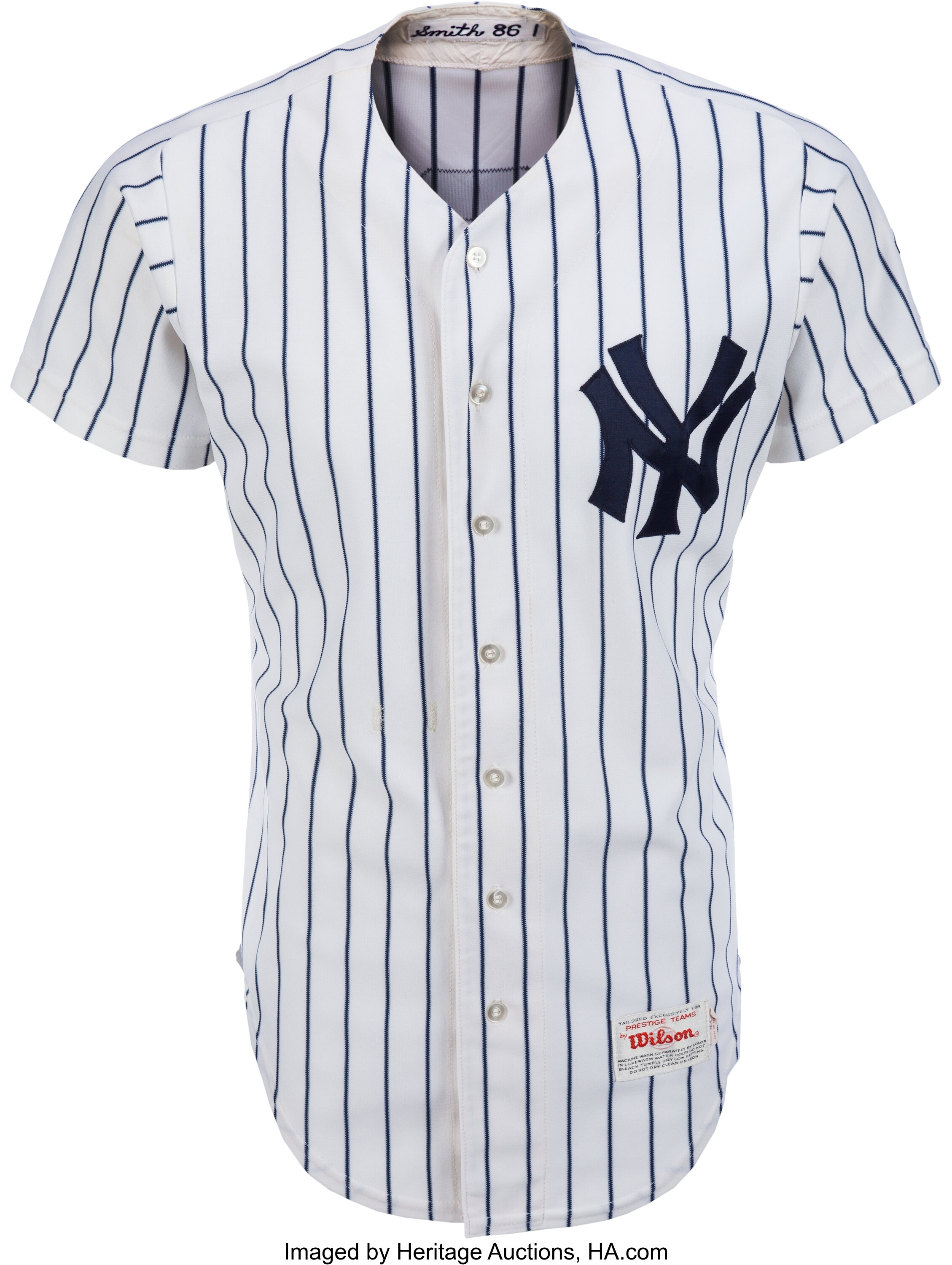 Vintage Wilson Label NEW YORK YANKEES No 2 Button-Down (Size 42