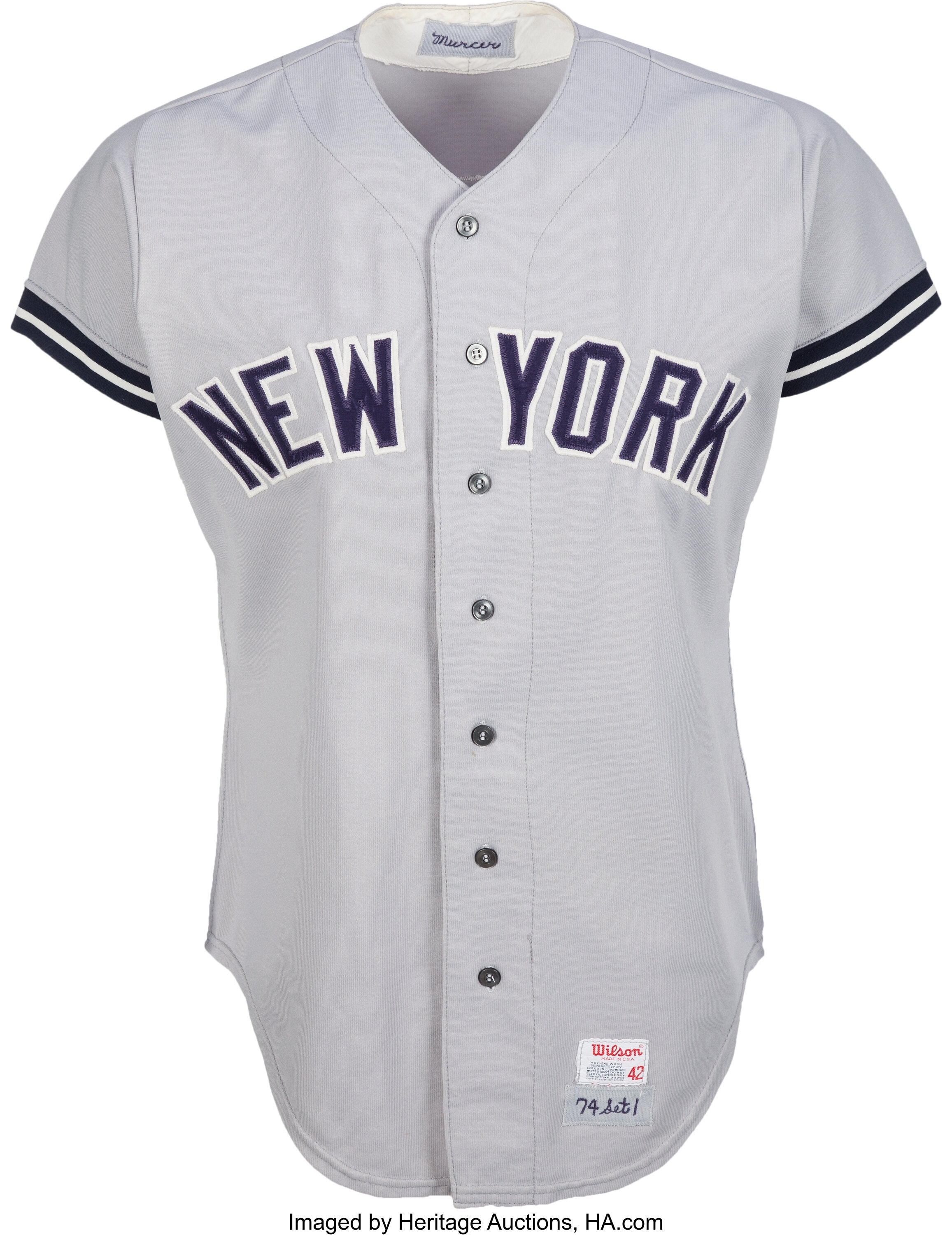 1974 Bobby Murcer Game Worn New York Yankees Jersey from The Bobby, Lot  #80350