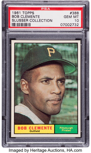 Sell / Auction a 1961 Topps Roberto Clemente #388 PSA 10 Baseball Card