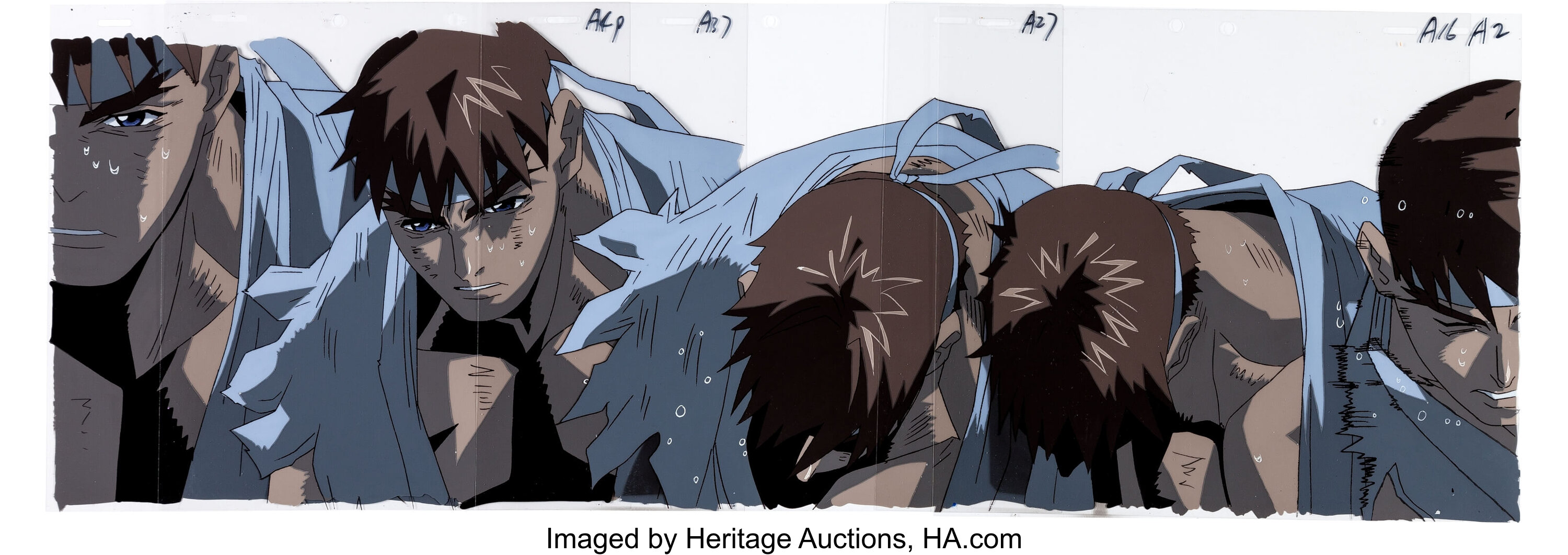 Street Fighter Zero Ryu Sequenced Anime Production Cels Animation Lot Heritage Auctions