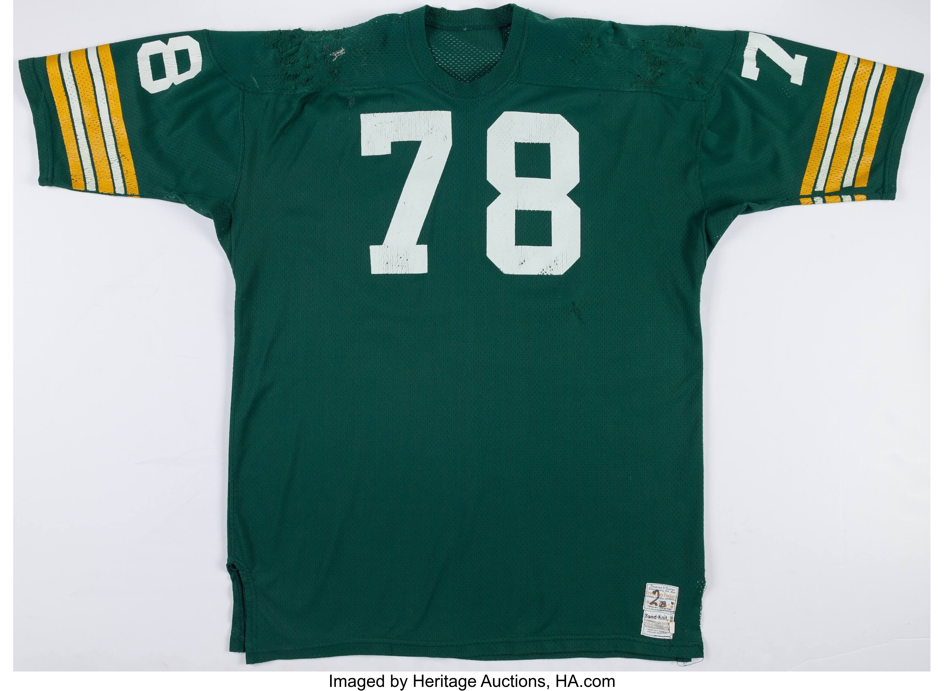 1991 Green Bay Packers Game Worn Jersey. Football Collectibles