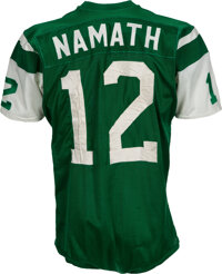 1970-73 Joe Namath Game Worn New York Jets Jersey, MEARS A10., Lot  #80120