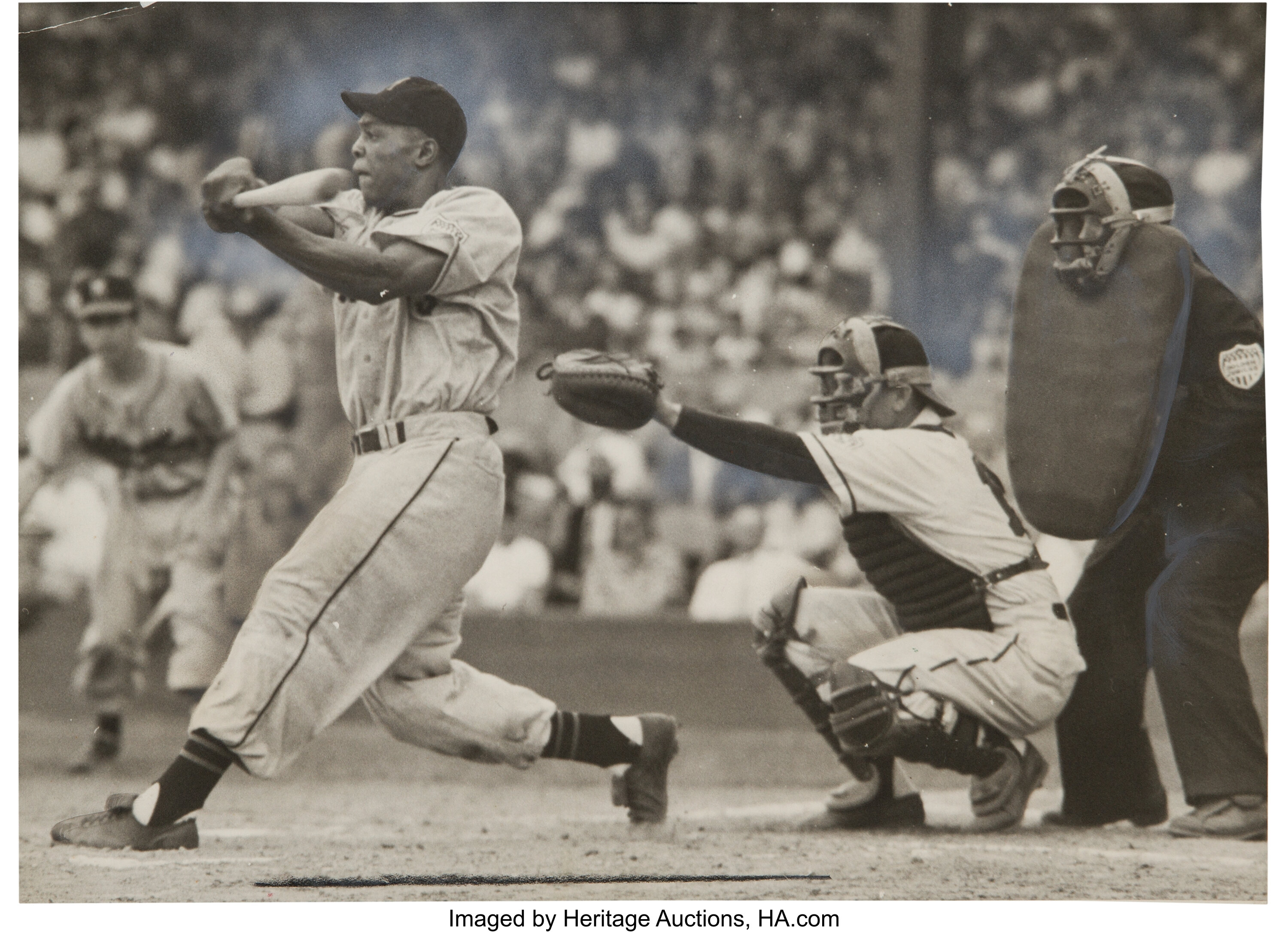 1951 Willie Mays Minneapolis Millers Original News Photograph