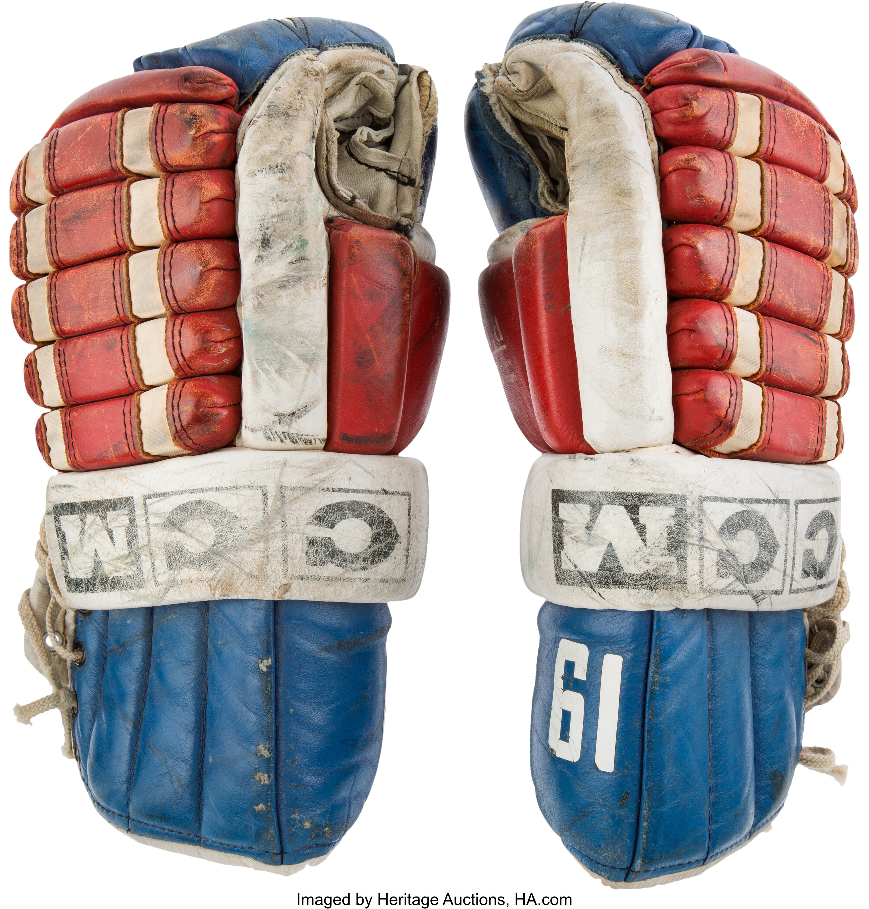 1980 Eric Strobel Game Worn Usa Olympic Hockey Team Gloves Lot Heritage Auctions