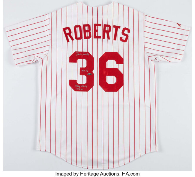 Robin Roberts Signed Philadelphia Phillies Jersey. Baseball, Lot #44185