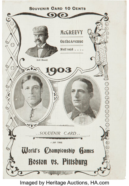 1903 World Series Poster 11X17 - Boston Americans vs. Pittsburgh