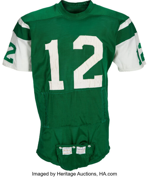 Joe Namath rookie Jets jersey to be auctioned - Sports Collectors Digest