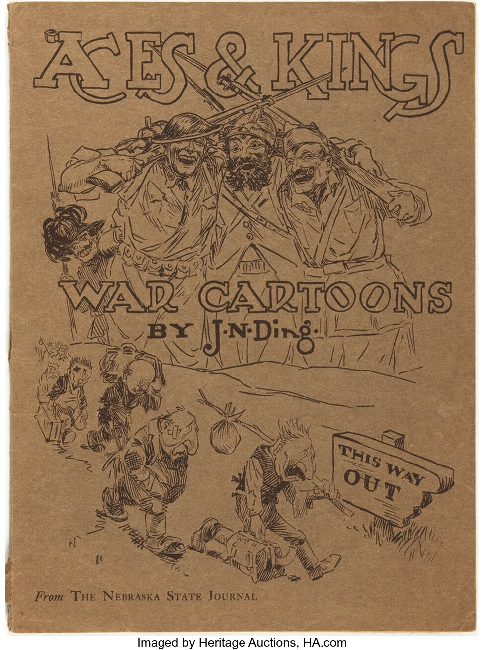 Wwi Political Cartoons Jay Norwood Ding Darling Aces And Lot Heritage Auctions