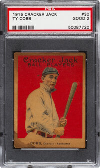 1915 Cracker Jack Ty Cobb #30 PSA NM-MT+ 8.5. Baseball Cards