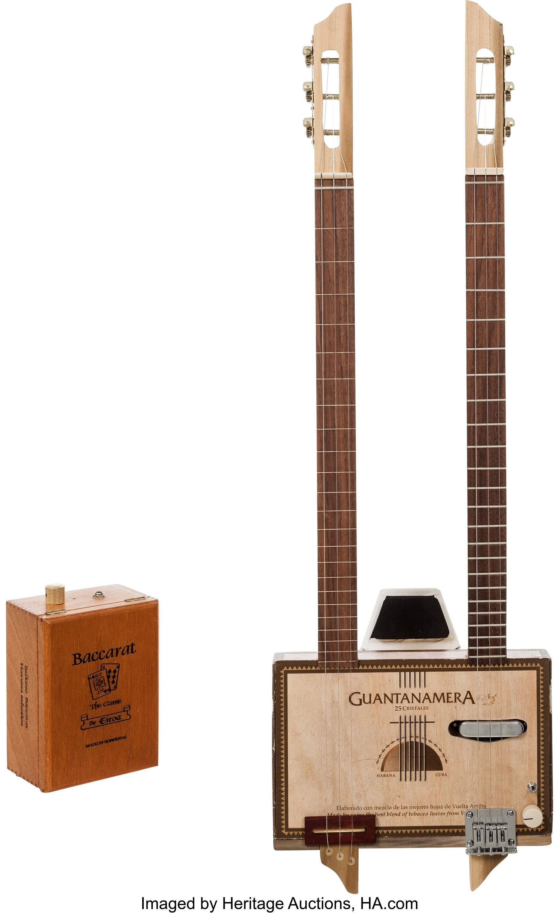 Cigar Box With Amp Handcrafted Guitar Proceeds Benefit The Austin Lot 21 Heritage Auctions