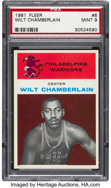 2005 SP AUTHENTIC #39 WILT CHAMBERLAIN HOF PSA 10 K3679386-902 - 4