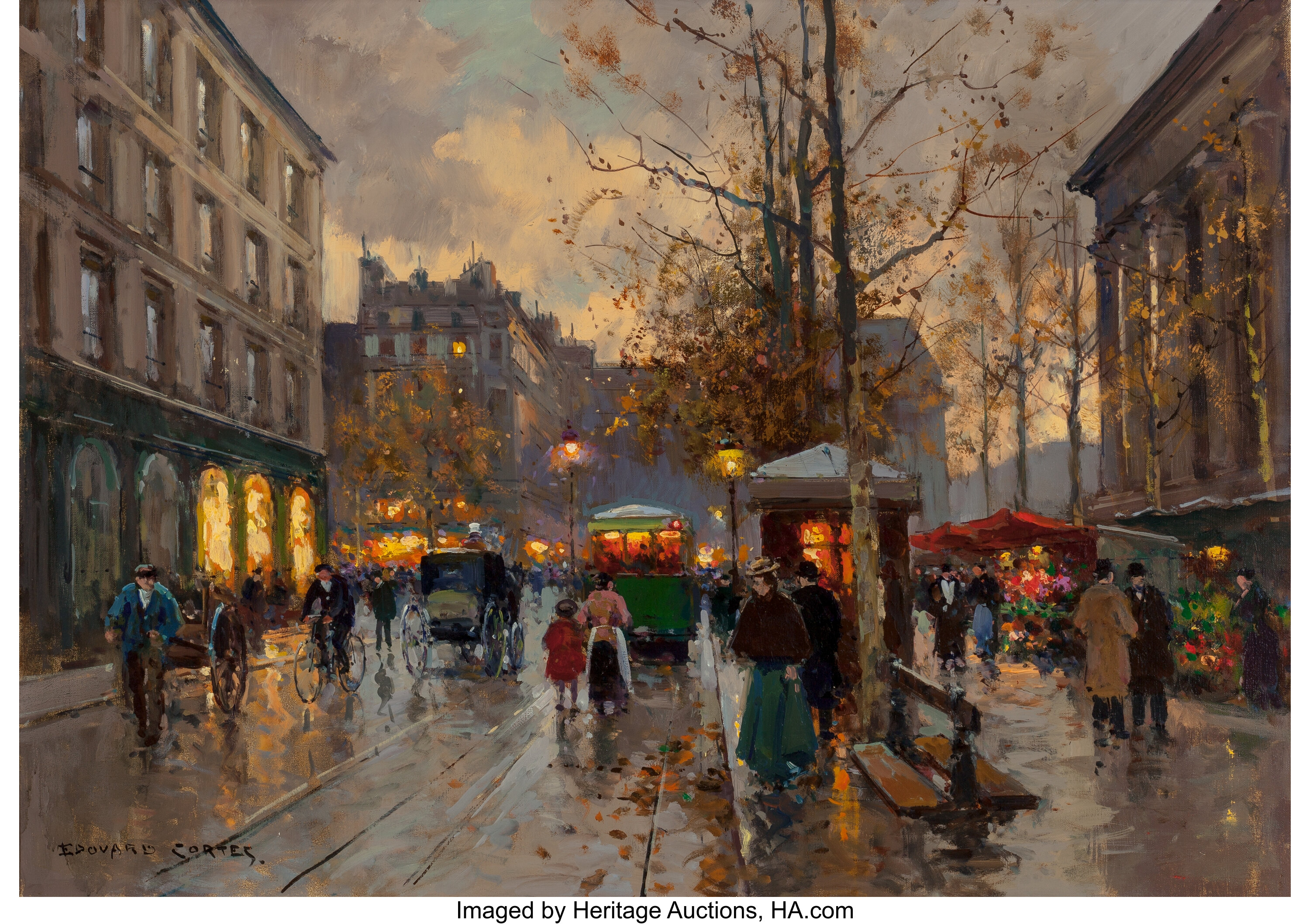 Edouard-Léon Cortès (French, 1882-1969). Place de la Madeleine, | Lot ...