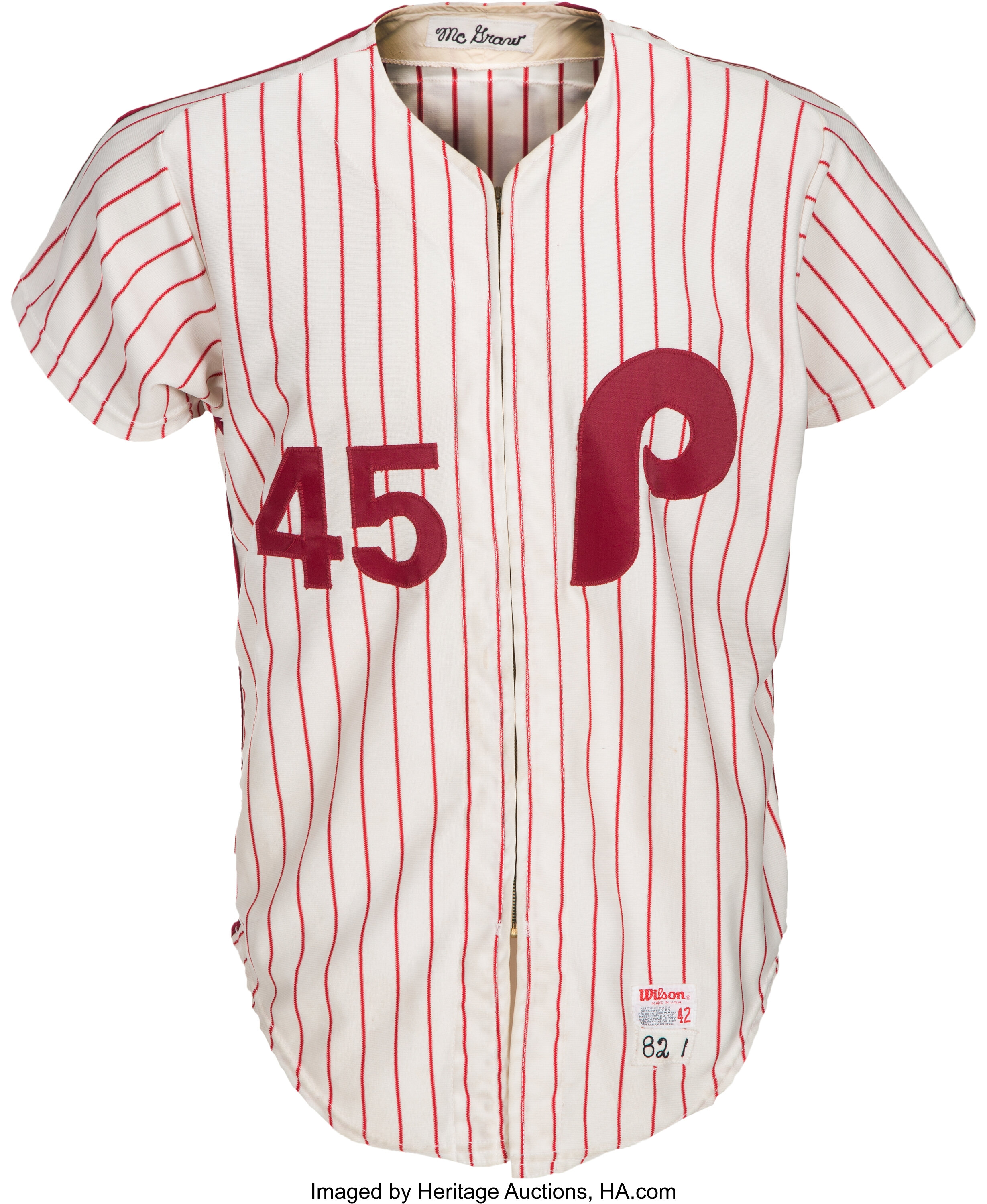 1982 Tug McGraw Game Worn Philadelphia Phillies Jersey. ... | Lot #82024 |  Heritage Auctions