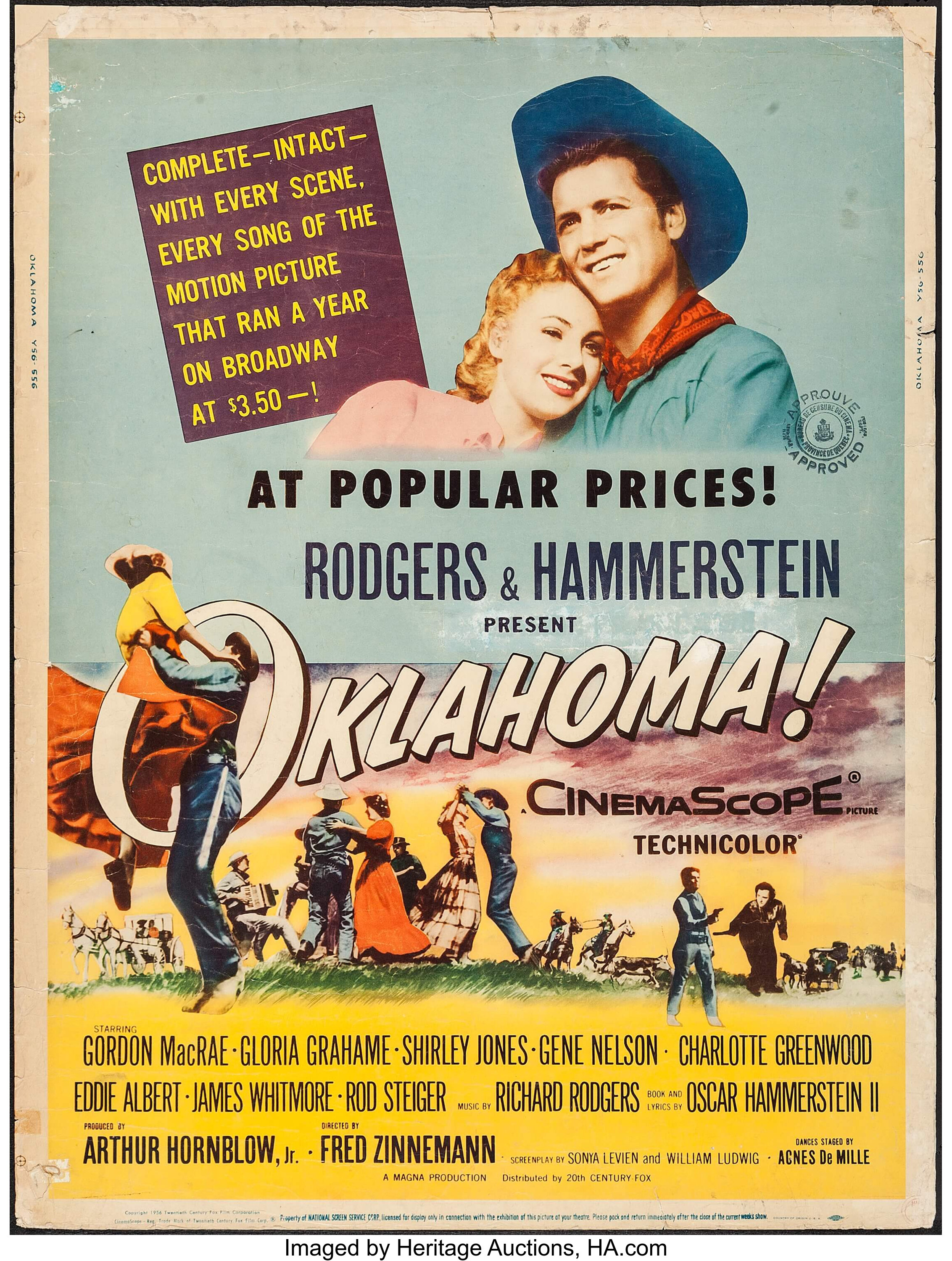 Oklahoma! (20th Century Fox, 1956). Poster (30