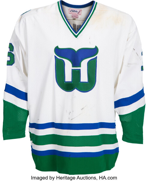 Bobby Hull Career Jersey Hartford Whalers Green Ltd Ed /16 – Autograph  Authentic