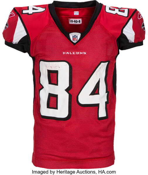 2010 Roddy White Game Used Atlanta Falcons Jersey. Football