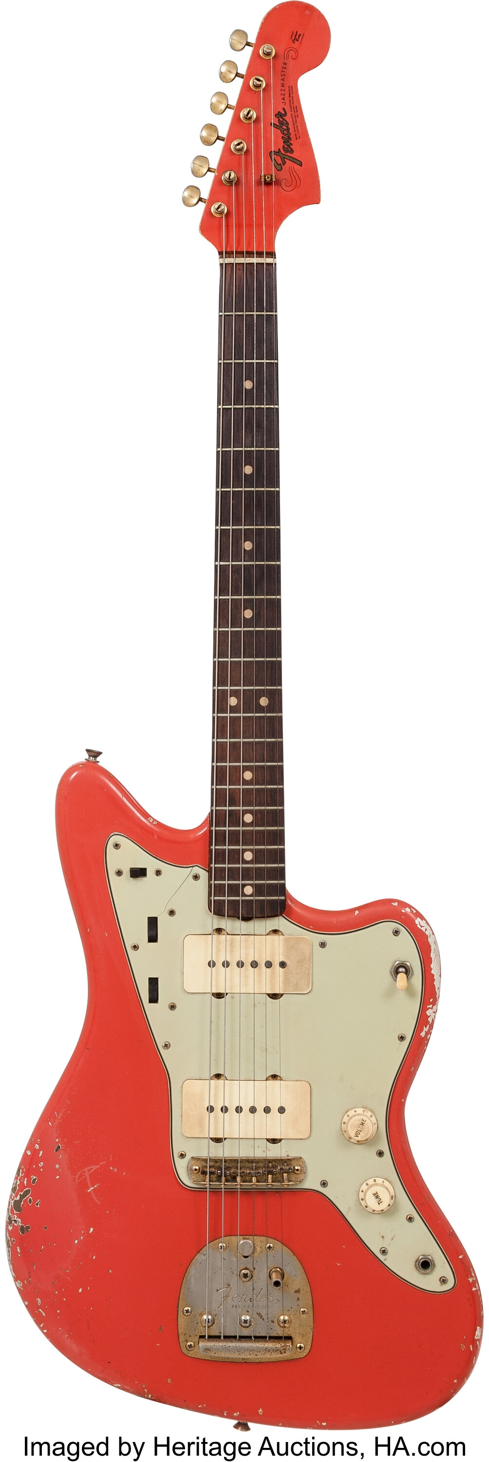 1964 Fender Jazzmaster Fiesta Red Solid Body Electric Guitar, | Lot ...