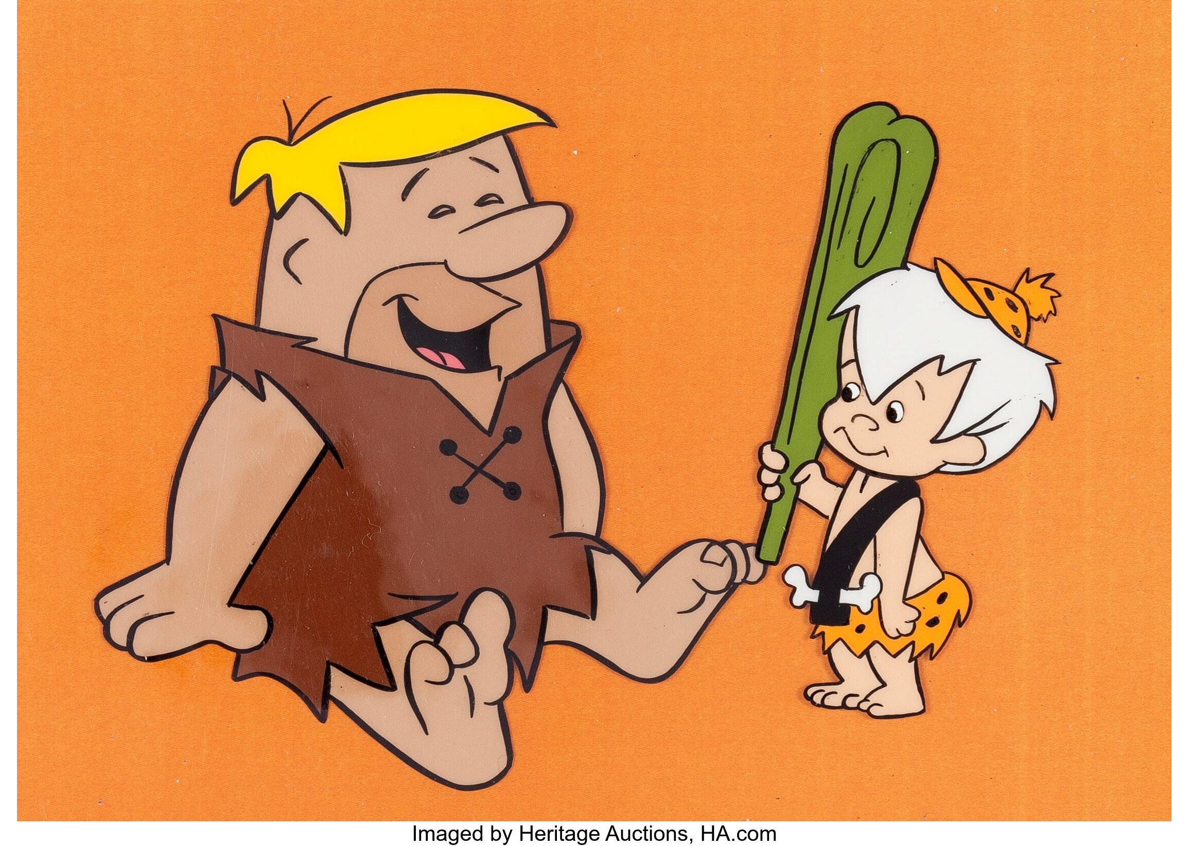 The Flintstones Barney And Bamm Bamm Rubble Production Cel Lot 11113 Heritage Auctions